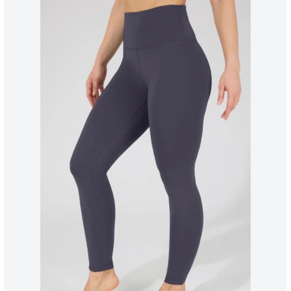 90 Degree by Reflex Womens High Waisted 7/8 Leggings Black Gray Yoga Pants